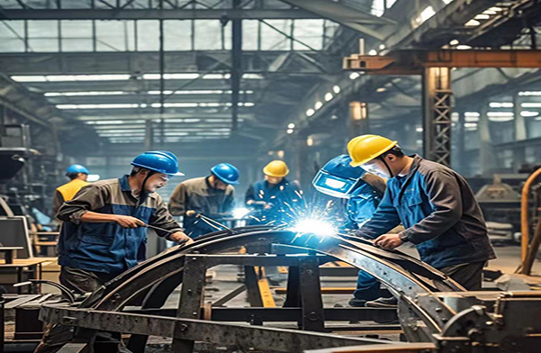 铝艺车间加工现场