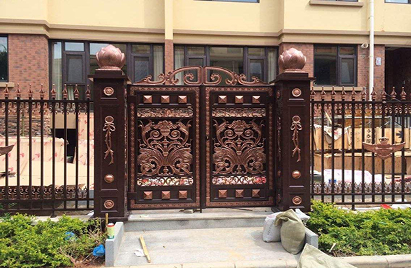 庭院铝艺大门施工案例