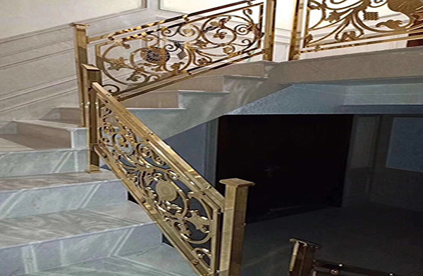 酒店楼梯铝艺护栏