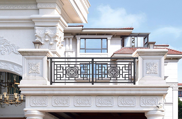 中式阳台铝艺护栏