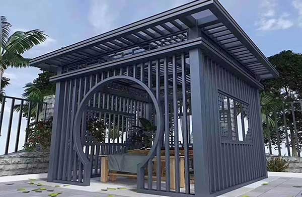 高端庭院铝艺凉亭